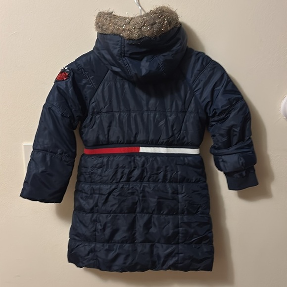 Tommy Hilfiger Black Coat with Logo - Picture 2 of 11